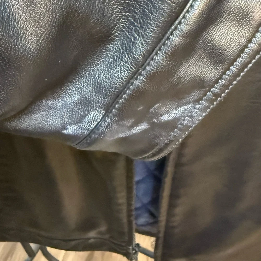 Tommy Hilfiger Black faux Leather Jacket - Picture 4 of 5